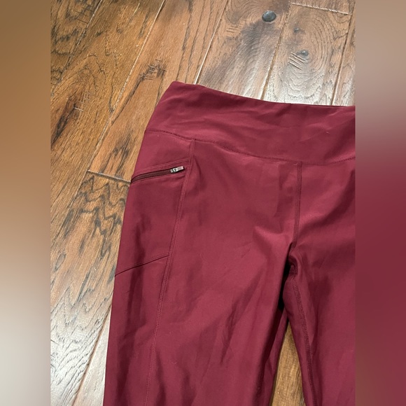 Eddie Bauer- Crop Trail Leggins- 2XL- Dark Maroon/Deep Red- New Without Tags - Picture 2 of 5